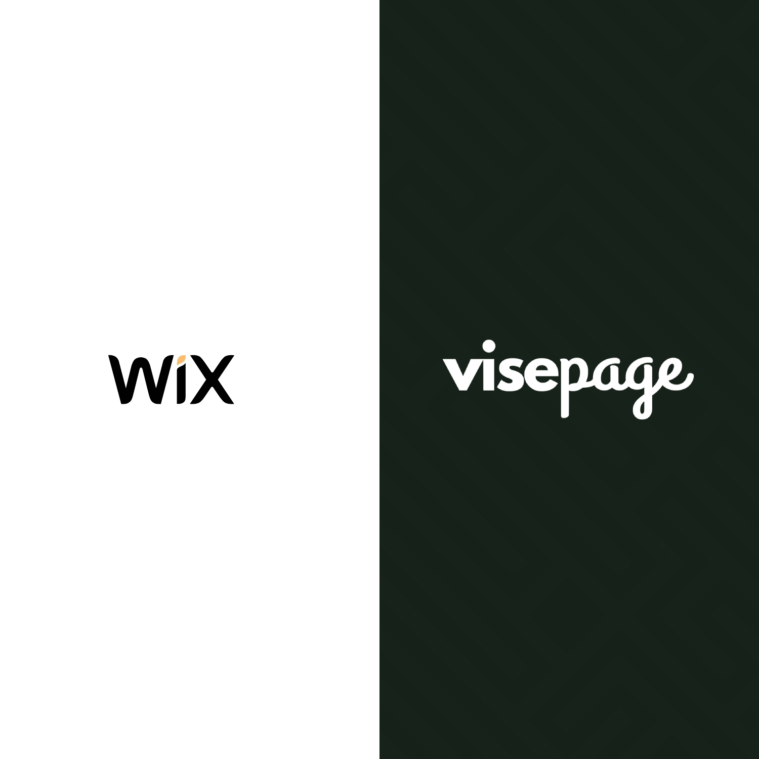 Wix template-style service website compared with VisePage's lead-focused layout